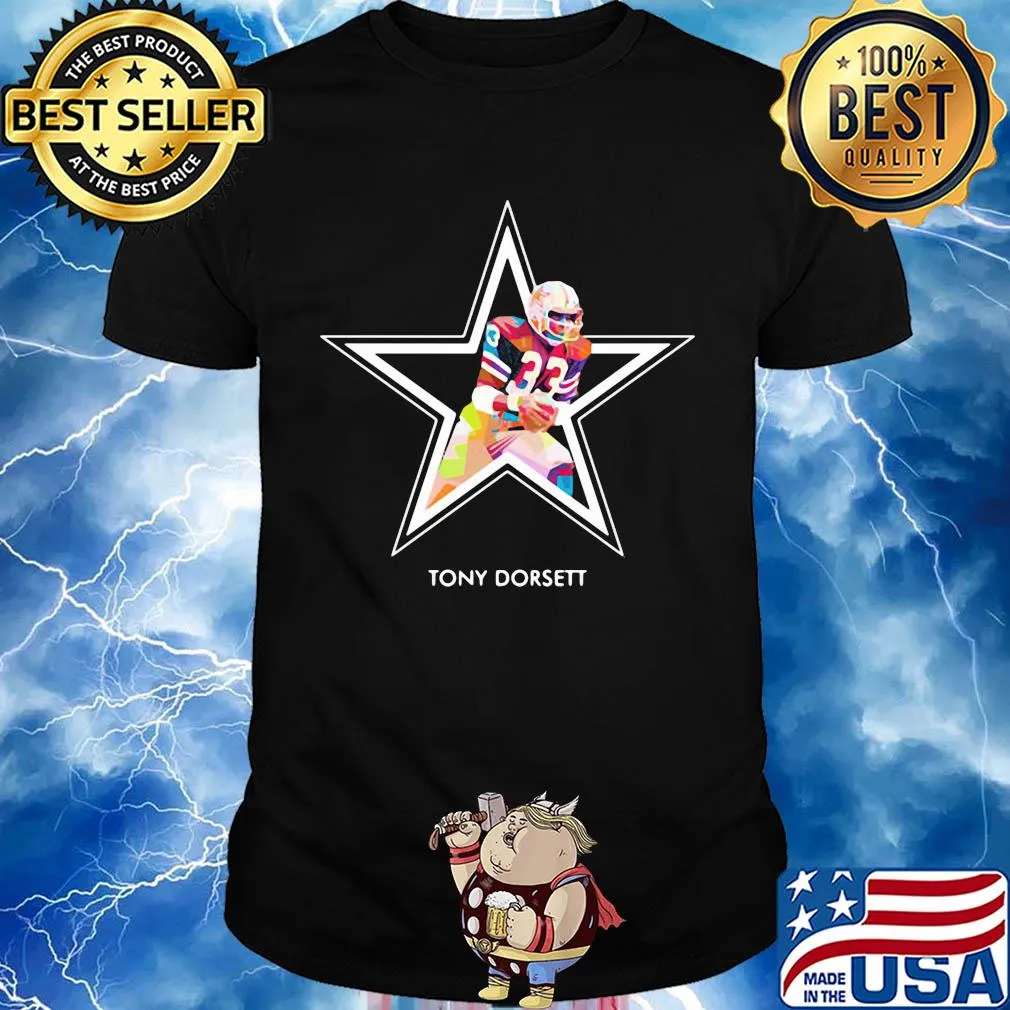 Tony dorsett 33 dallas cowboys football art shirt