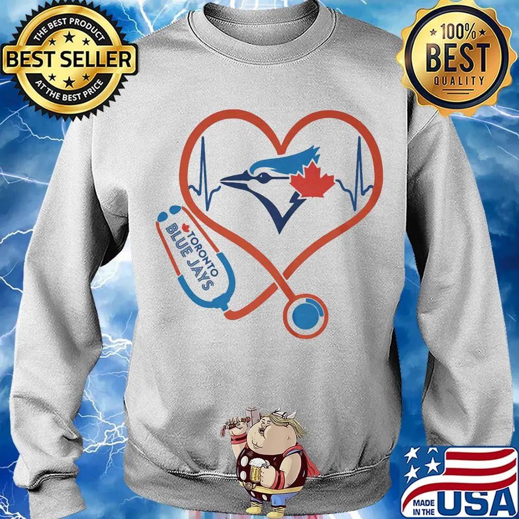 Toronto blue jays baseball stethoscope heart s Sweater