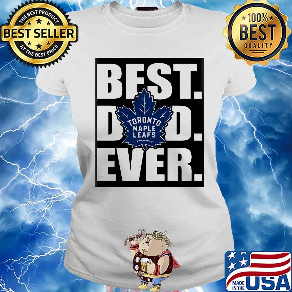 Toronto maple leafs best dad ever happy father's day s Ladies tee