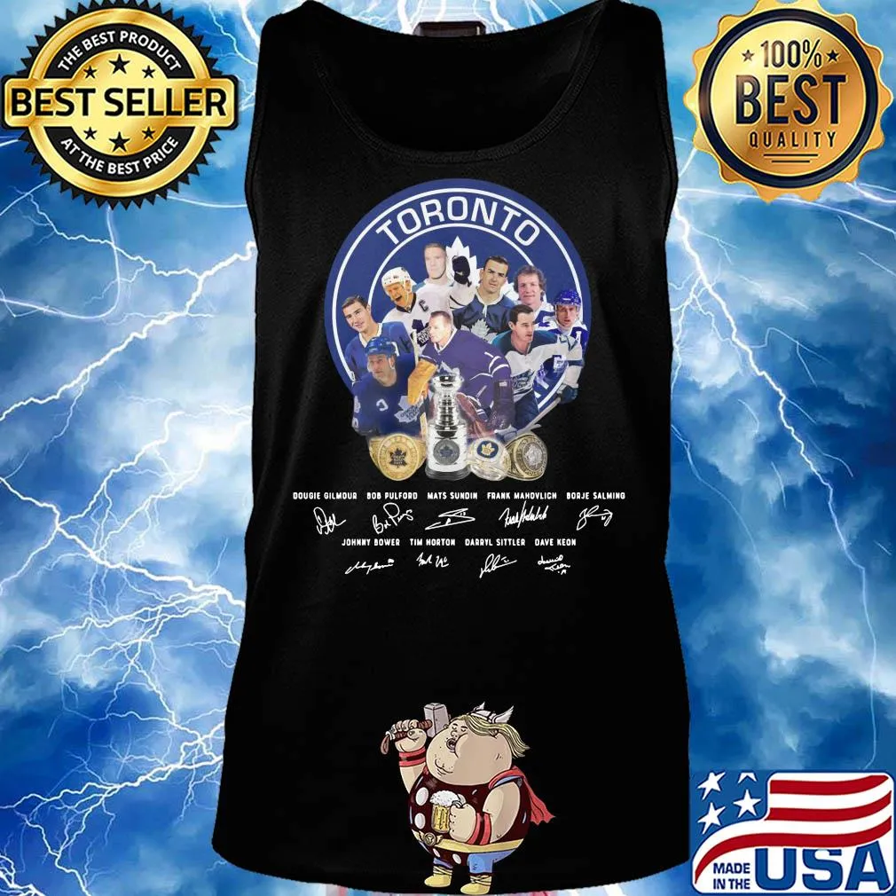 Toronto maple leafs hockey team players signatures s Tank top