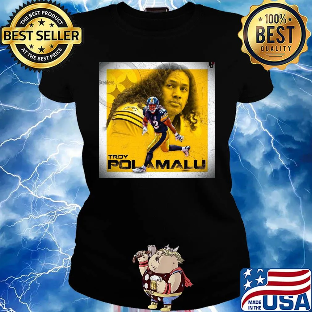 Troy polamalu pittsburgh steelers football team s Ladies tee