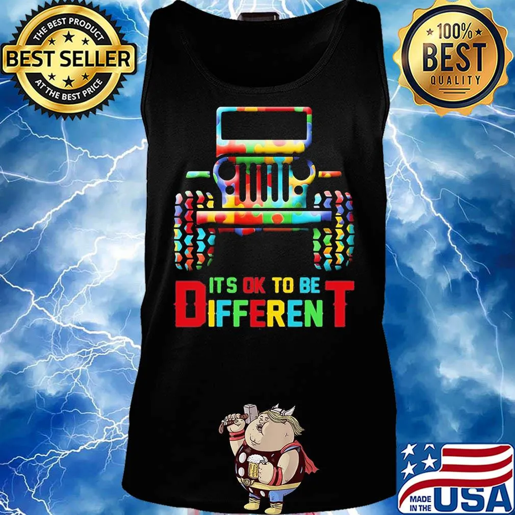 Truck it's ok to be different autism awareness s Tank top