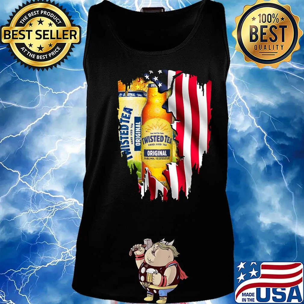 True Iced tea taste Twisted tea hard iced tea original American flag s Tank top