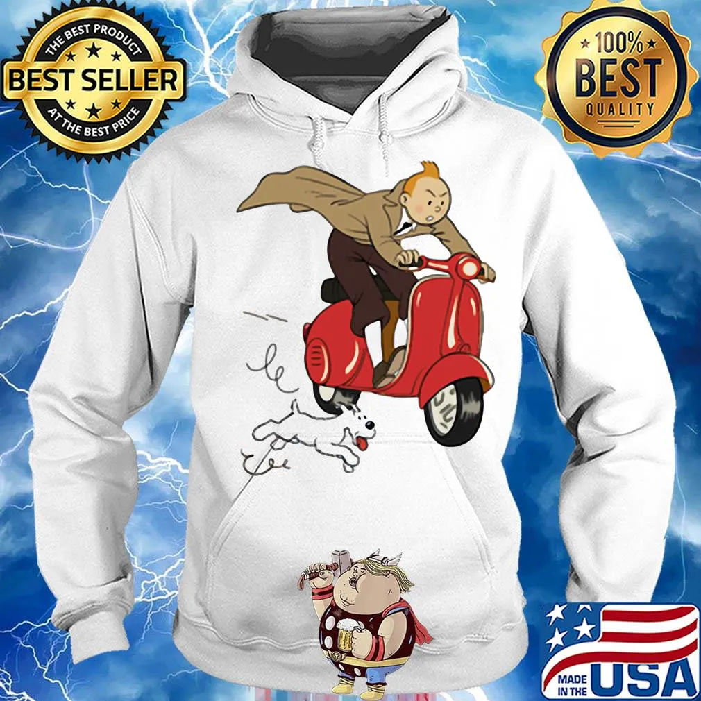 TT - Scooter red Dog vespa s Hoodie