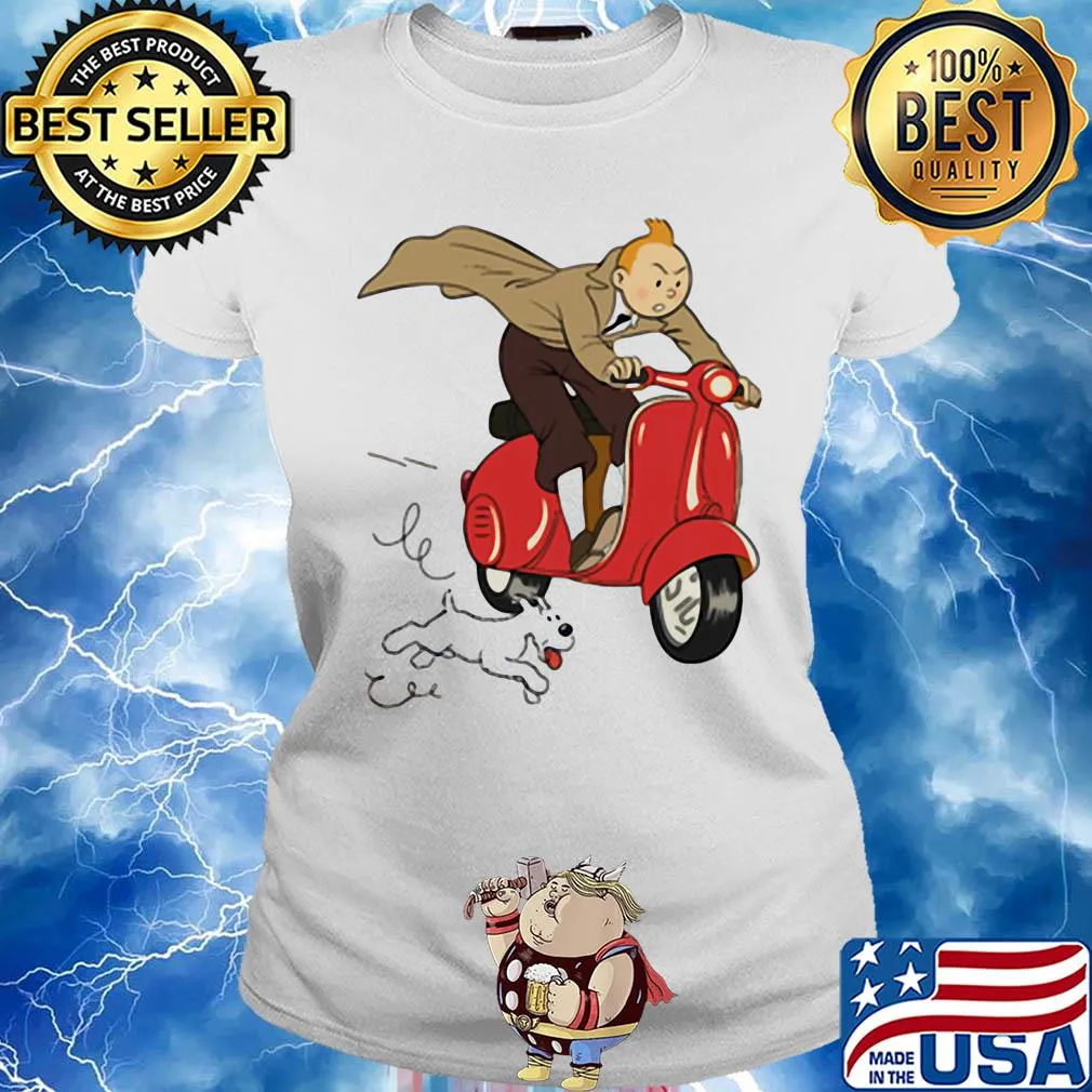 TT - Scooter red Dog vespa s Ladies tee