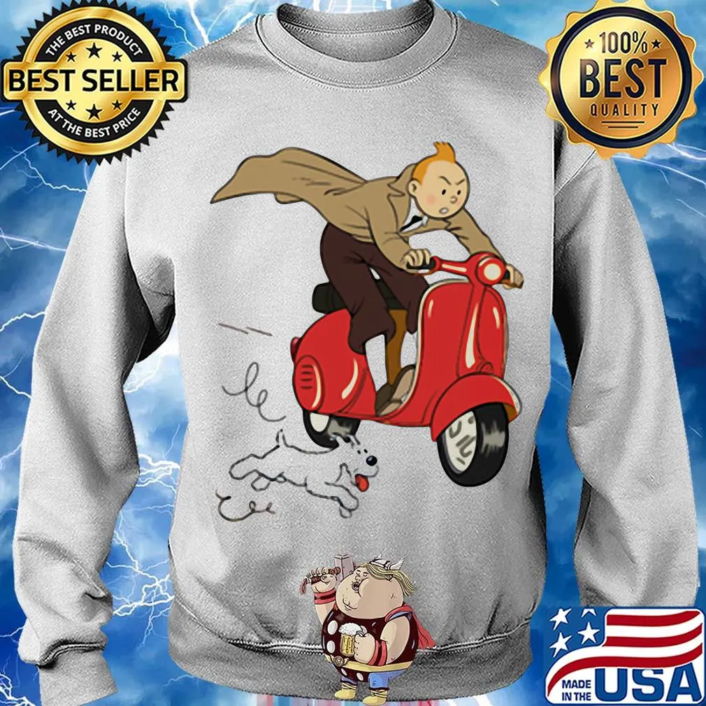 TT - Scooter red Dog vespa s Sweater