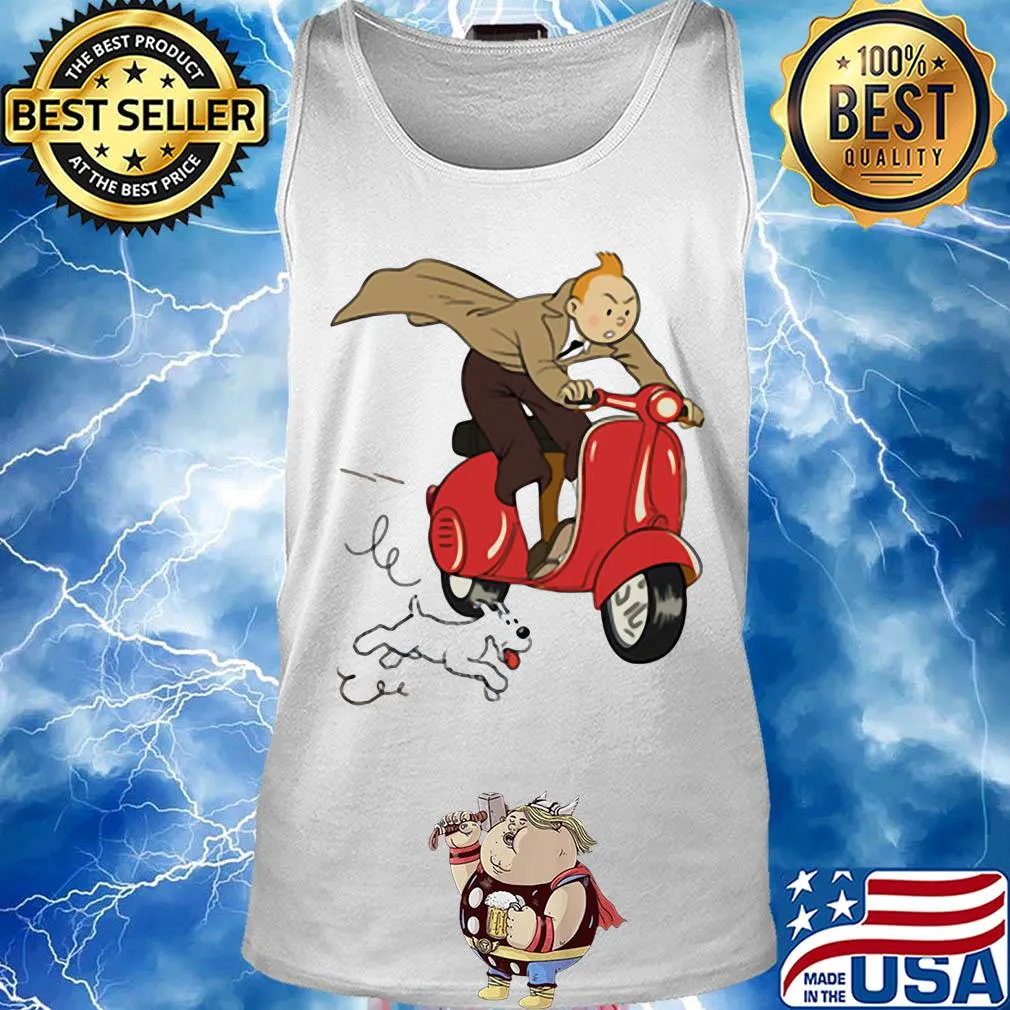 TT - Scooter red Dog vespa s Tank top