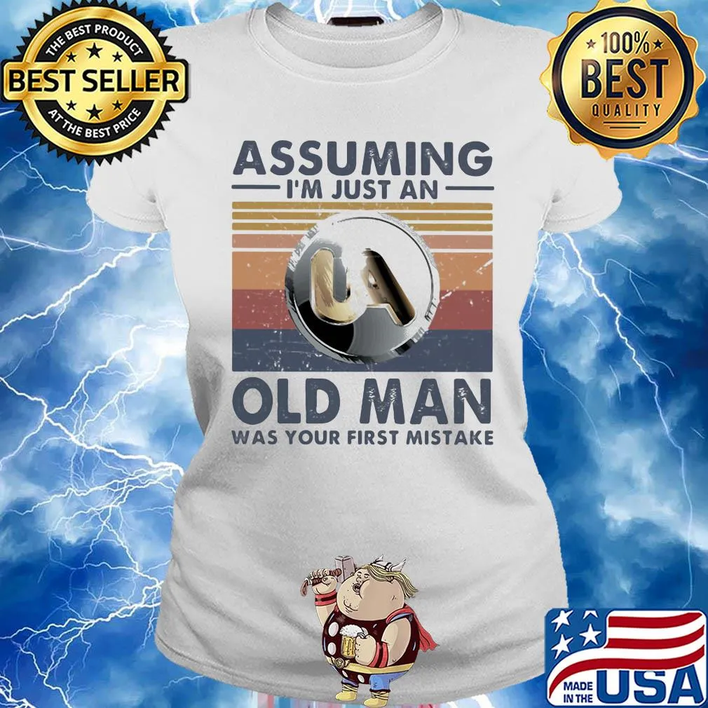 United association assuming I'm just an old lady was your first mistake vintage s Ladies tee