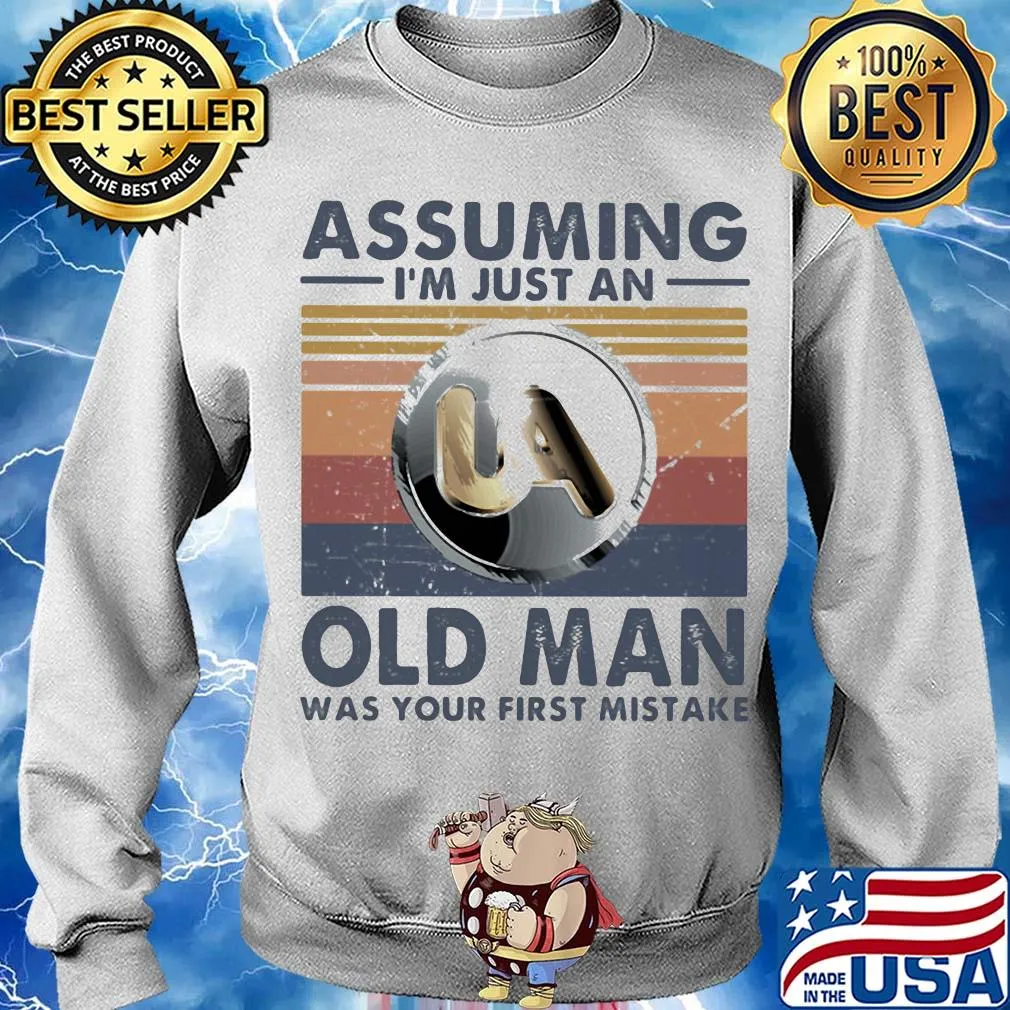 United association assuming I'm just an old lady was your first mistake vintage s Sweater