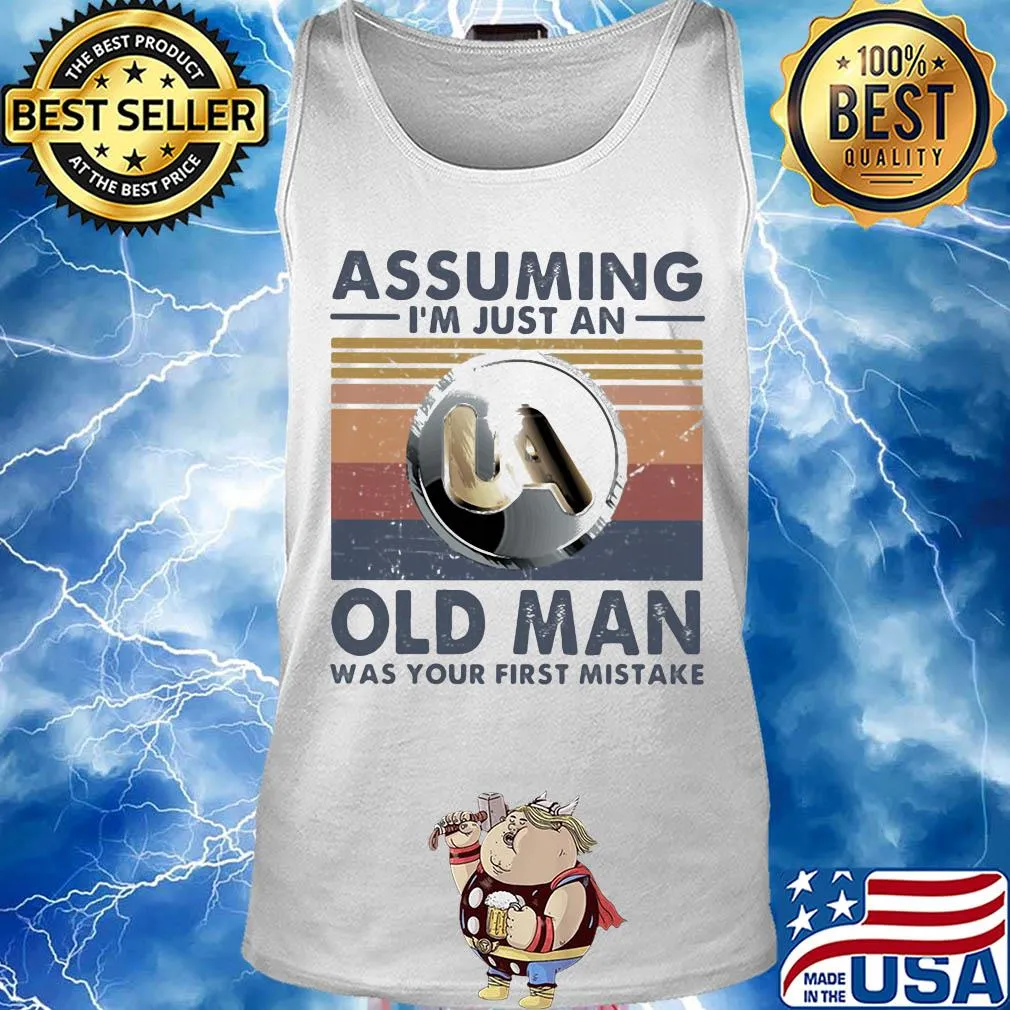 United association assuming I'm just an old lady was your first mistake vintage s Tank top