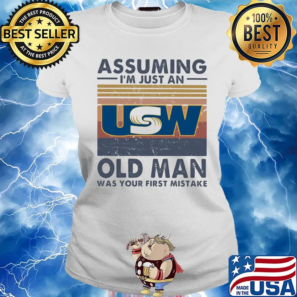 United steelworkers assuming I'm just an old lady was your first mistake vintage s Ladies tee
