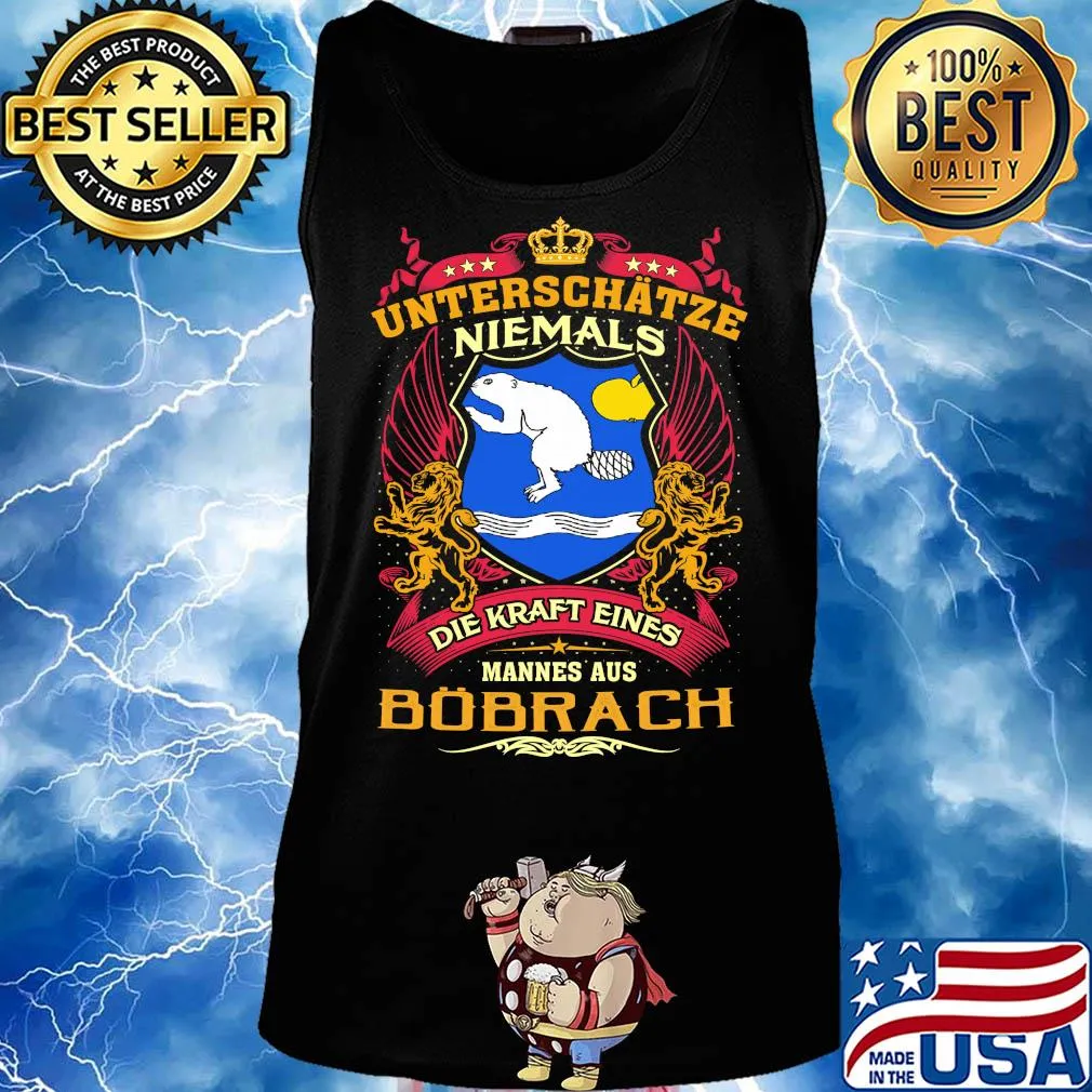Unterschätze niemals die kraft eines mannes aus bobrach s Tank top
