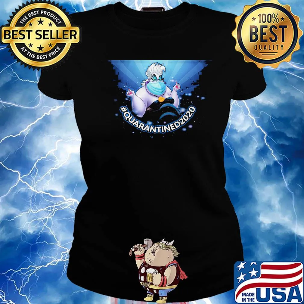 Ursula Disney face mask Quarantined 2020 s Ladies tee