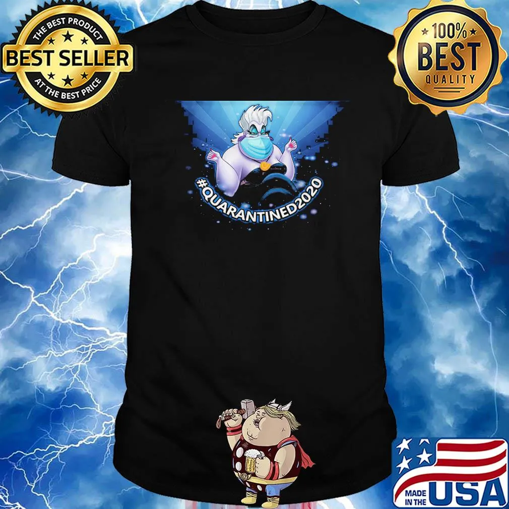 Ursula Disney face mask Quarantined 2020 shirt
