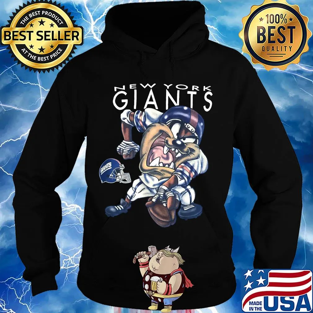 Vintage 1996 NFL New York Giants TAZ Looney Tunes Shirt Hoodie