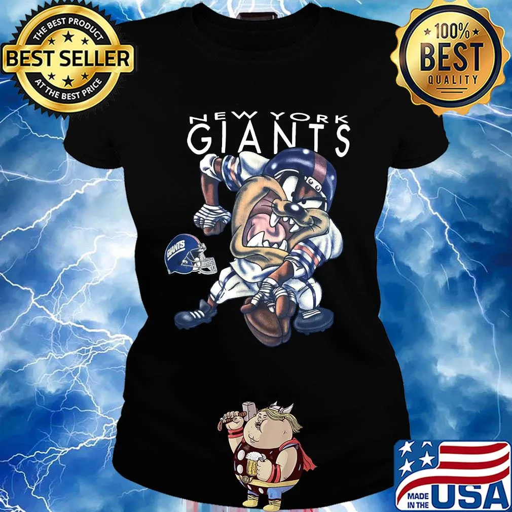 Vintage 1996 NFL New York Giants TAZ Looney Tunes Shirt Ladies tee