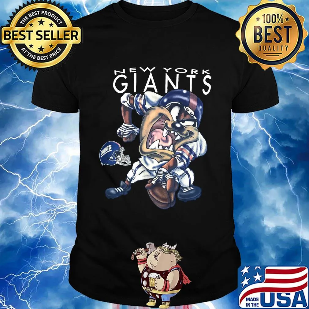 Vintage 1996 NFL New York Giants TAZ Looney Tunes Shirt