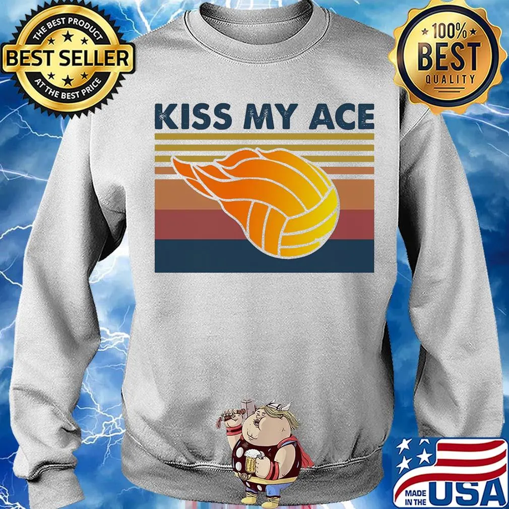 Volleyball kiss my ace vintage s Sweater