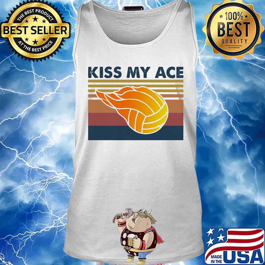 Volleyball kiss my ace vintage s Tank top