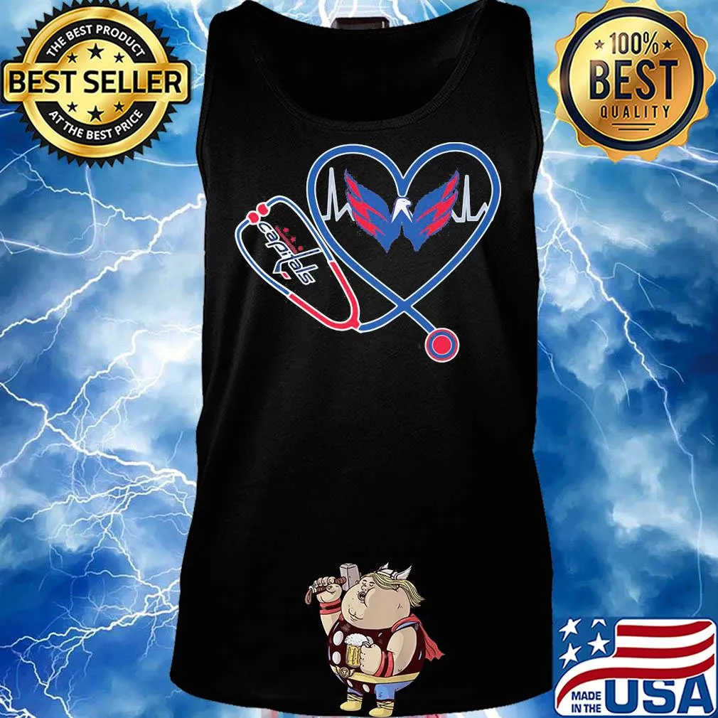 Washington capitals hockey stethoscope heart s Tank top