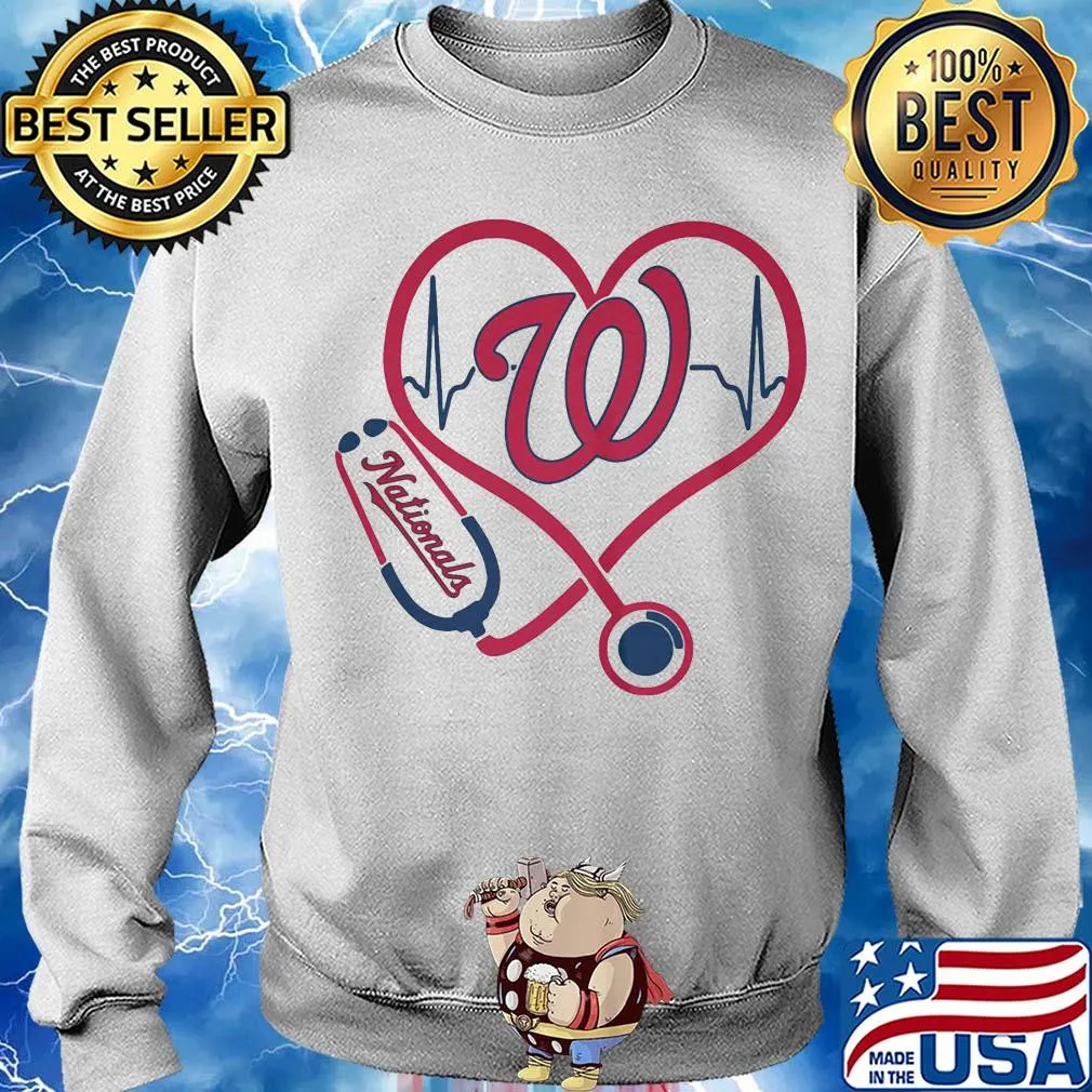 Washington nationals baseball stethoscope heart s Sweater