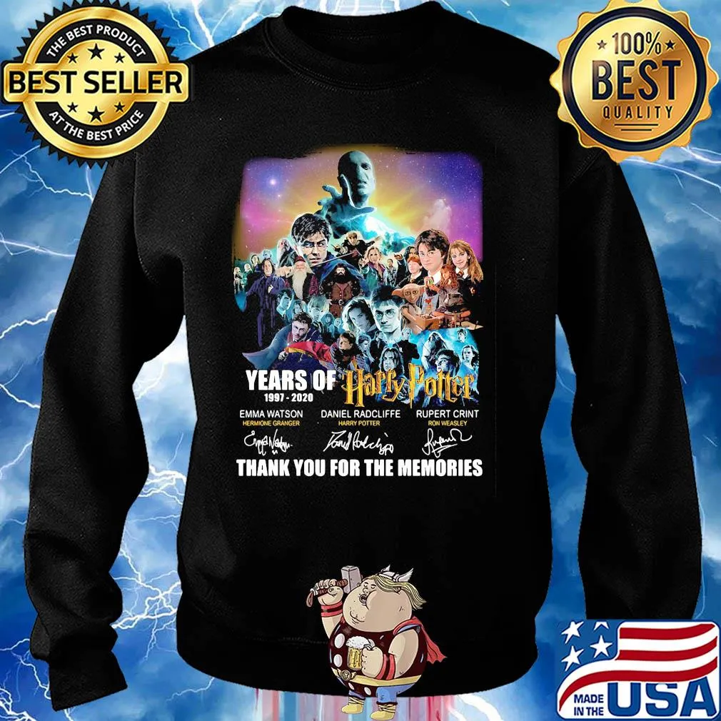Years of 1997 2020 harry potter thank you for the memories signatures s Sweater
