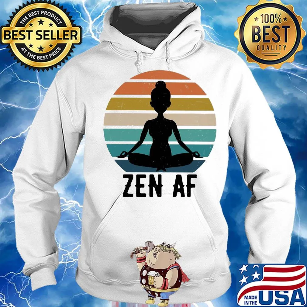 Yoga woman zen af vintage s Hoodie