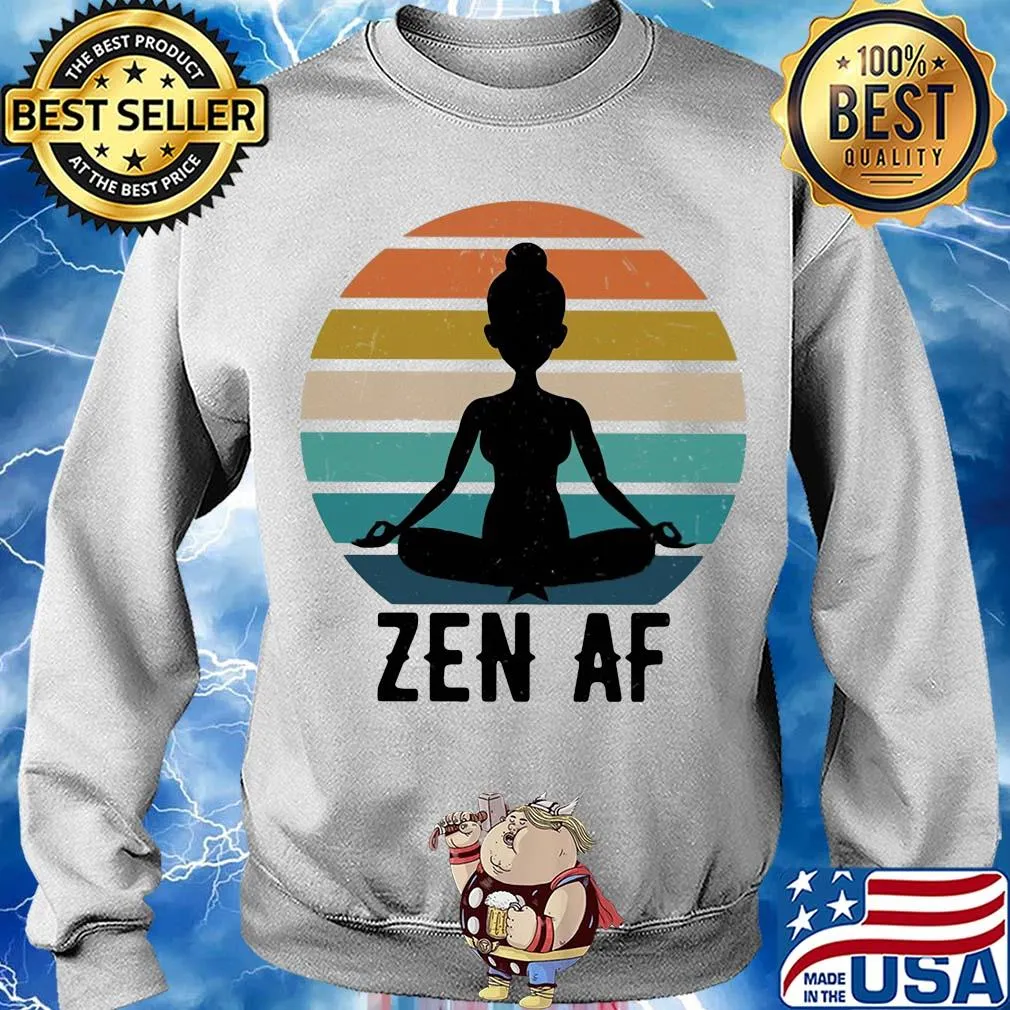 Yoga woman zen af vintage s Sweater