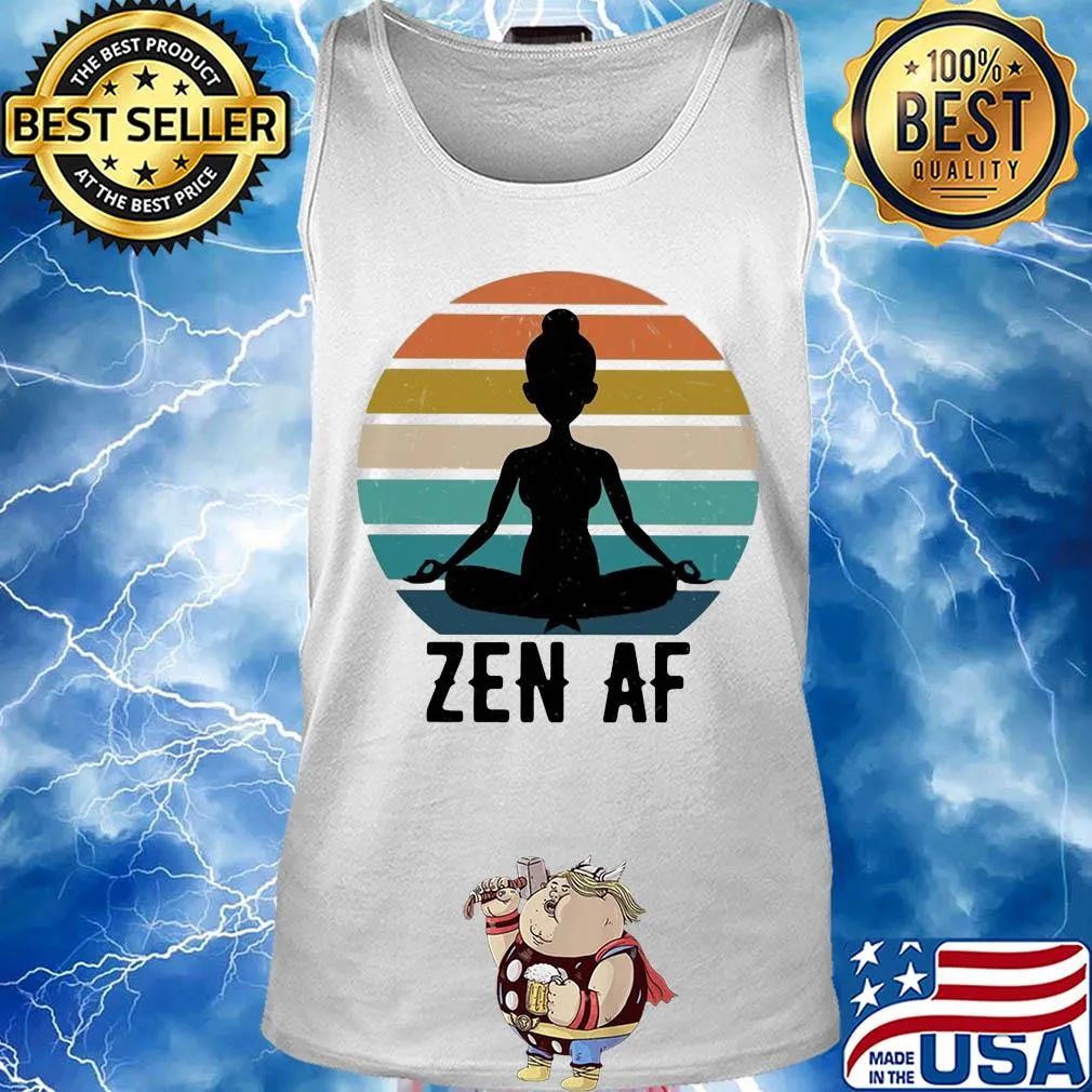 Yoga woman zen af vintage s Tank top