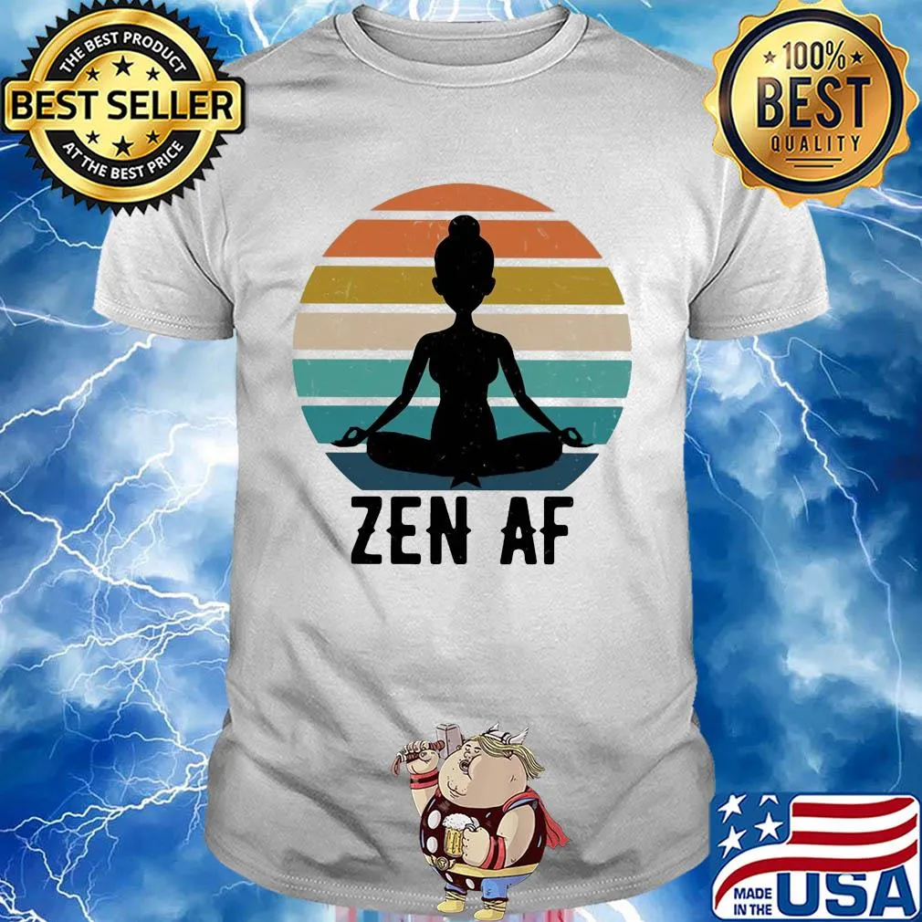 Yoga woman zen af vintage shirt