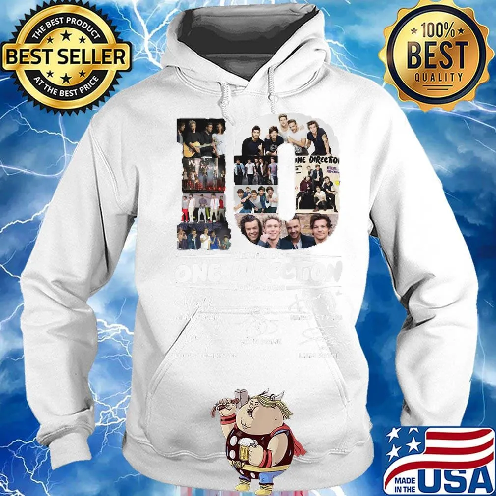 10 years of one direction 2010 2020 signatures s Hoodie