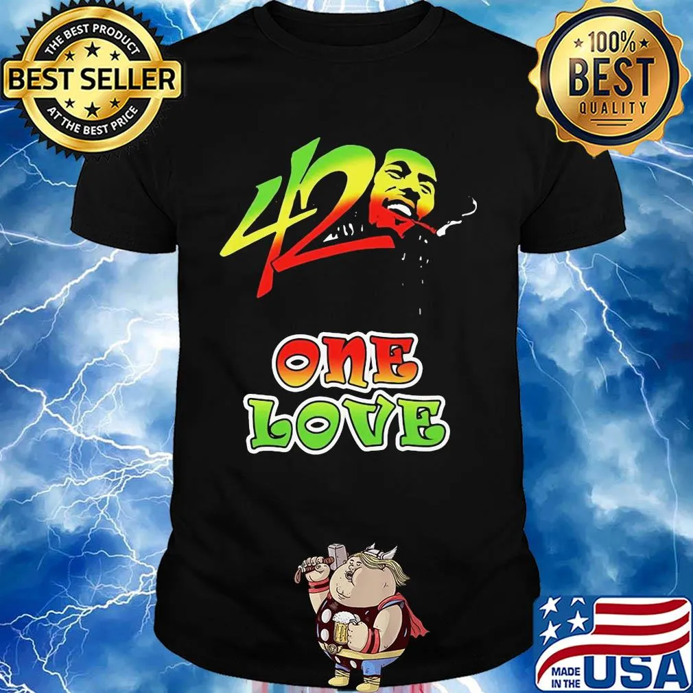 42 one love Bob Marley shirt