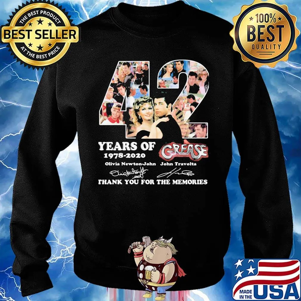42 years of 1978 2020 grease thank you for the memories signatures s Sweater