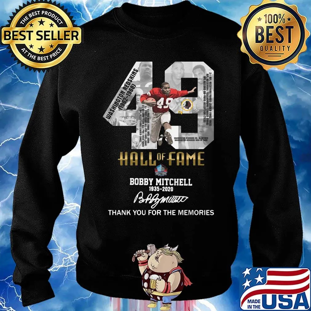 49 hall of fame bobby mitchell 1935 2020 thank you for the memories signature s Sweater