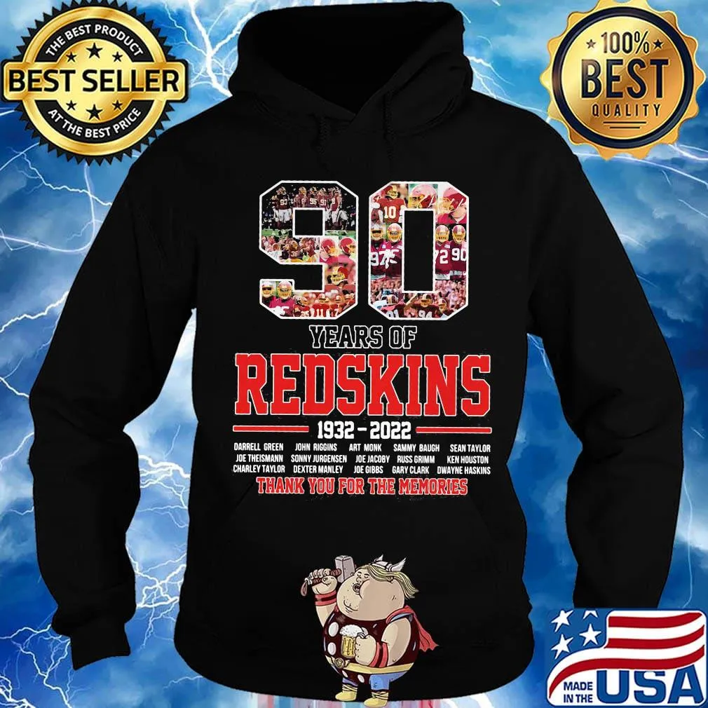 90 years of 1930 2020 redskins football thank you for the memories s Hoodie