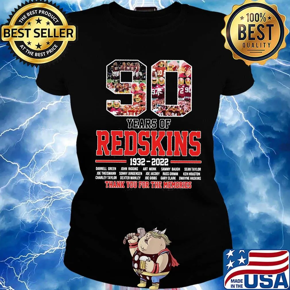90 years of 1930 2020 redskins football thank you for the memories s Ladies tee