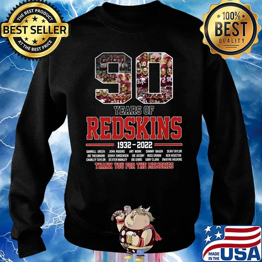 90 years of washington redskins 1932 2022 thank you for the memories s Sweater