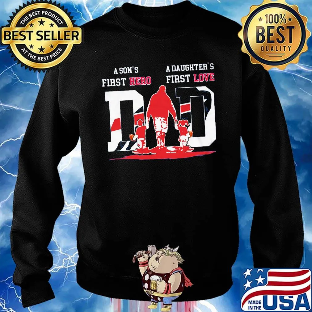 A son's first hero a daughter's first love dad buffalo bills happy father's day s Sweater