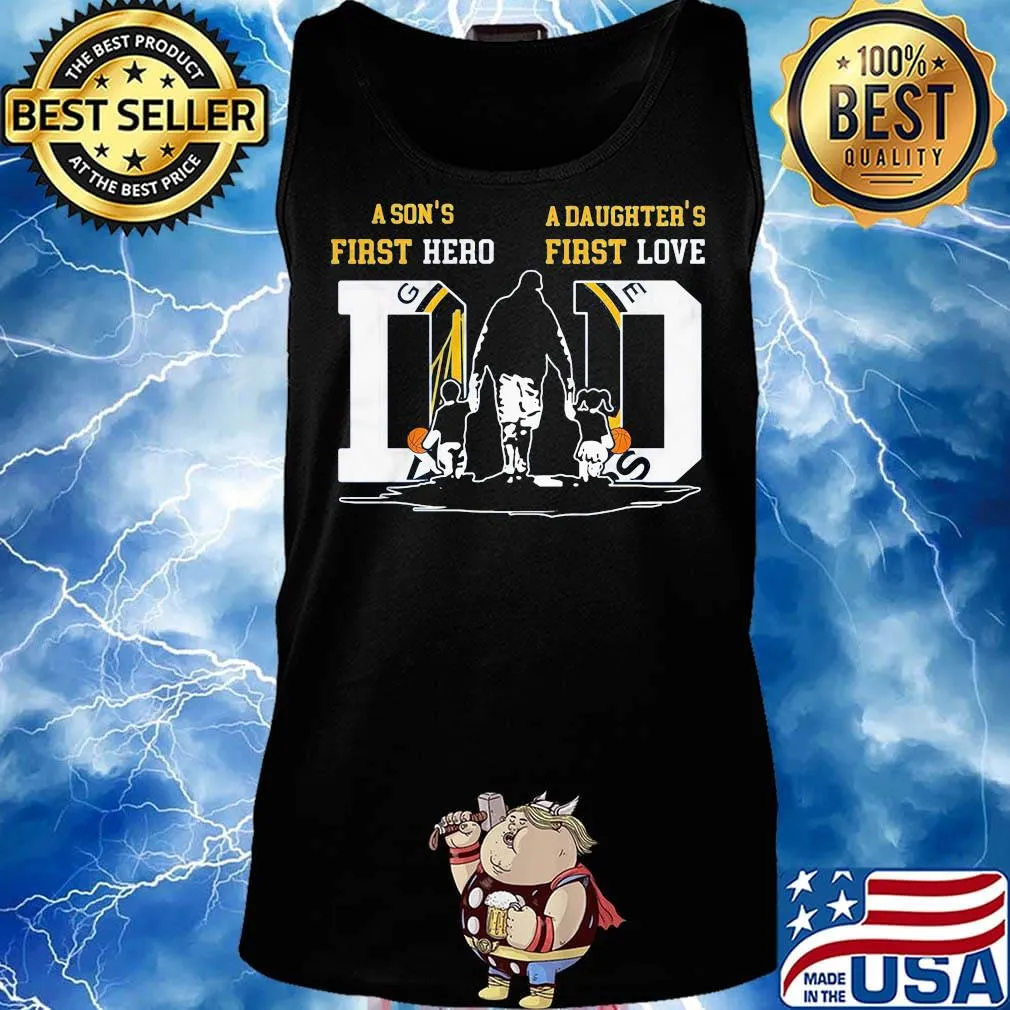 A son's first hero a daughter's first love dad golden state basketball happy father's day s Tank top