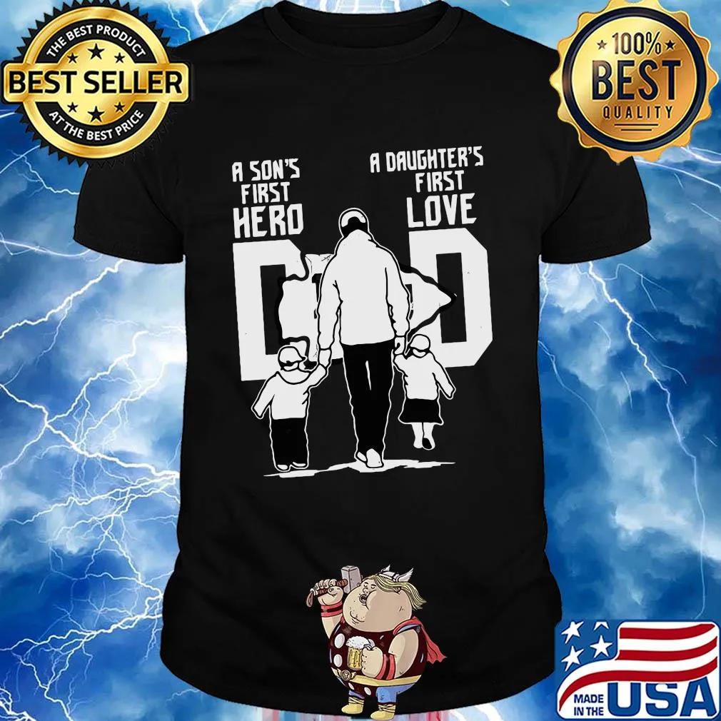 A son's first hero a daughter's first love dad san francisco 49ers happy father's day shirt