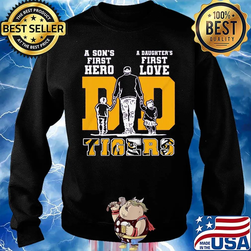 A son's first hero a daughter's first love lsu tigers football happy father's day s Sweater