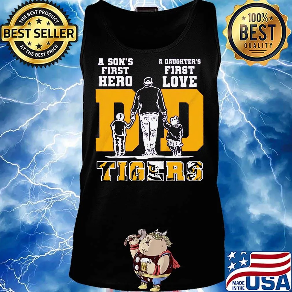 A son's first hero a daughter's first love lsu tigers football happy father's day s Tank top
