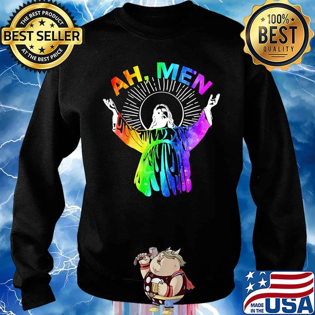 Ah Me'n Gay Pride Jesus LGBT Shirt Sweater