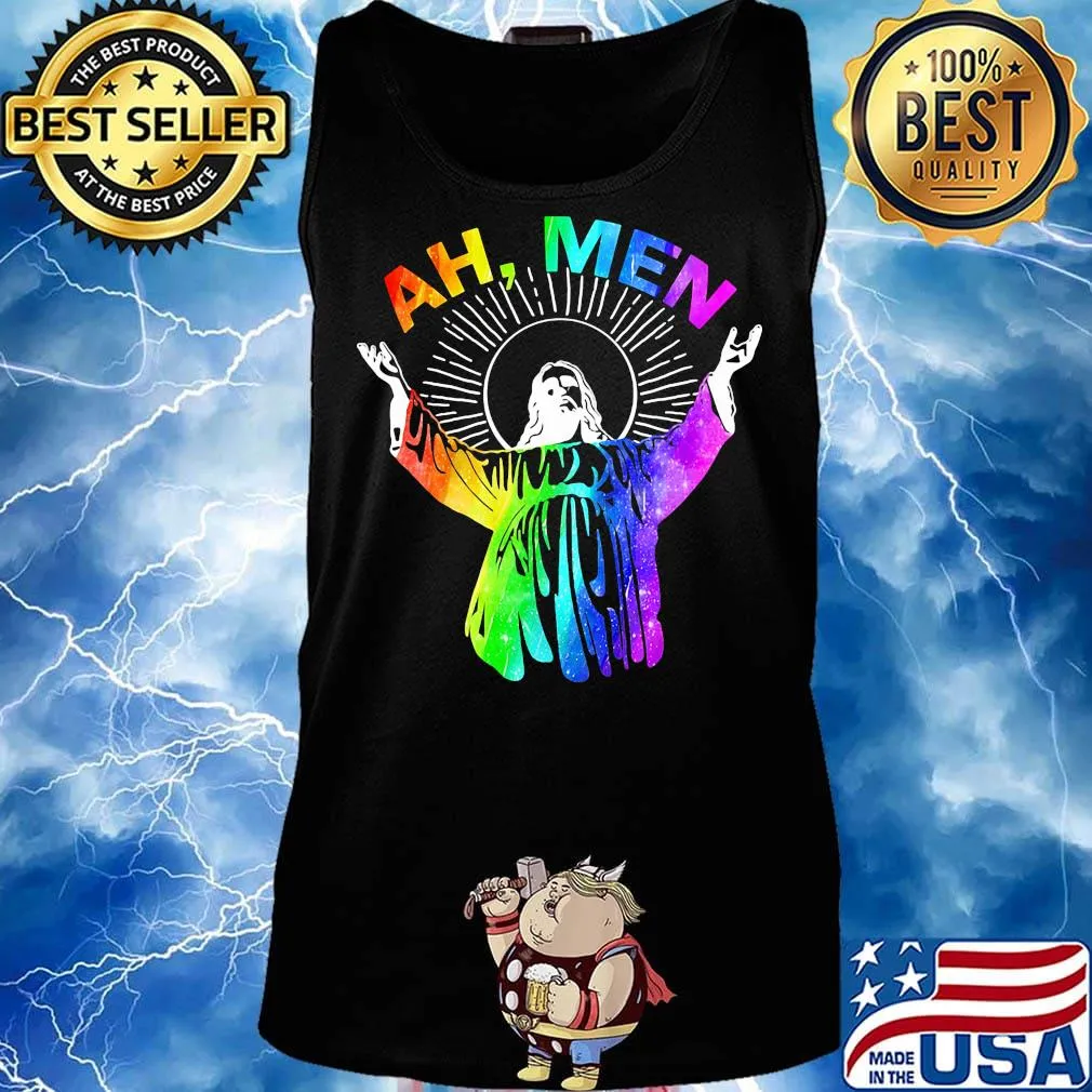 Ah Me'n Gay Pride Jesus LGBT Shirt Tank top