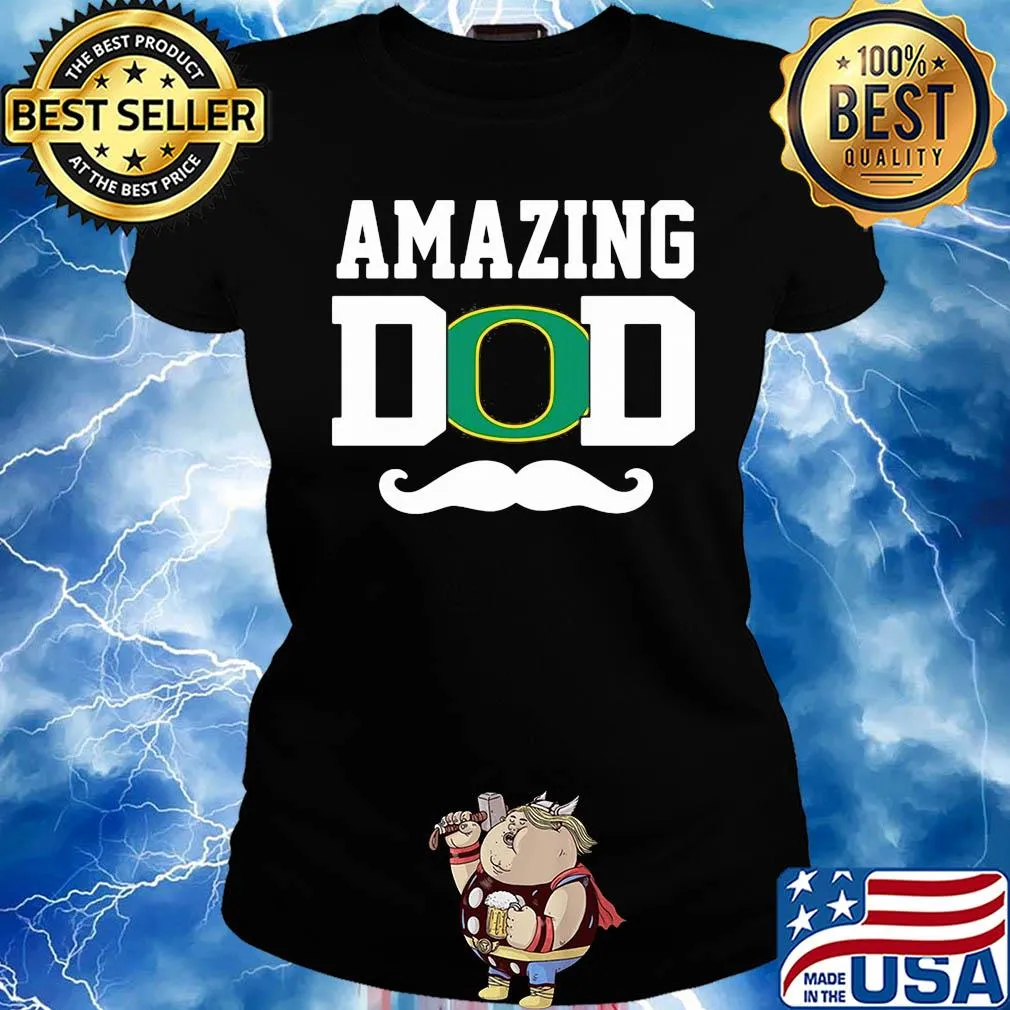 Amazing dad beard oregon ducks happy father's day s Ladies tee