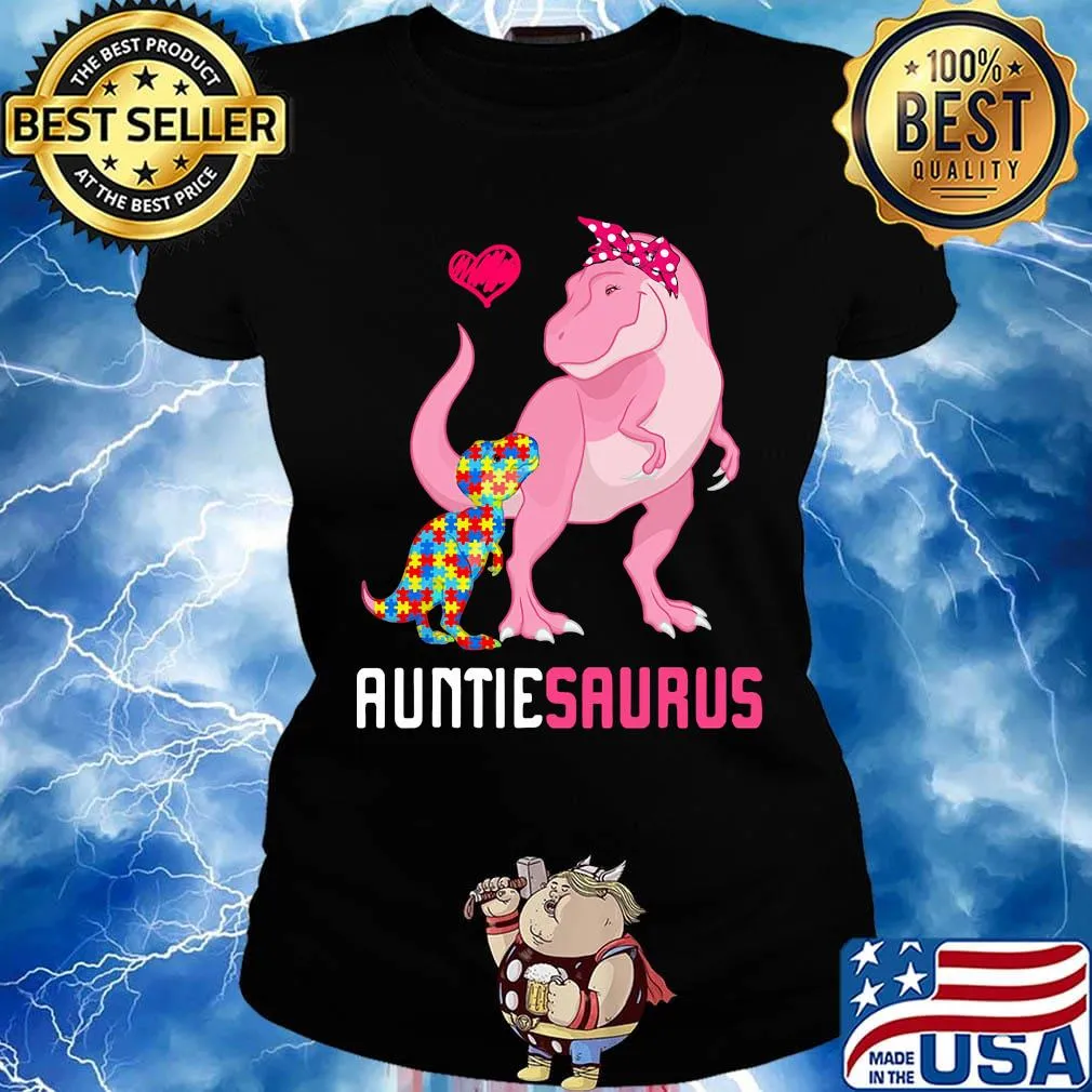 Auntie Sarus Mother And Baby Dinosaur LGBT Shirt Ladies tee