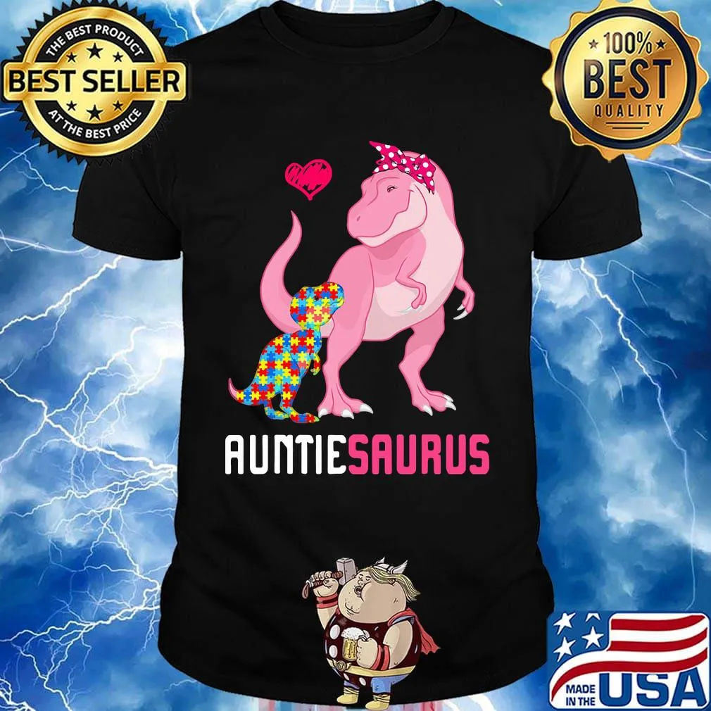 Auntie Sarus Mother And Baby Dinosaur LGBT Shirt