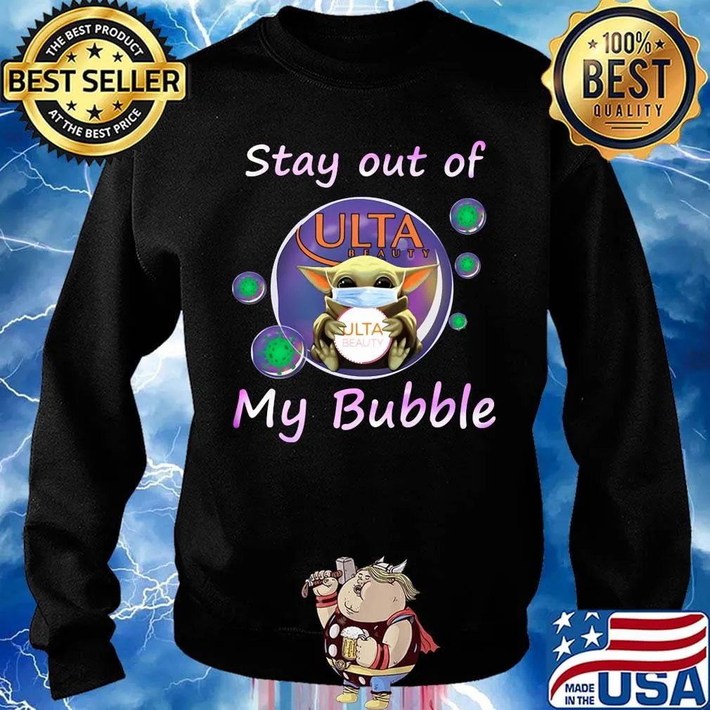 Baby yoda mask hug ulta beauty stay out of my bubble covid-19 s Sweater