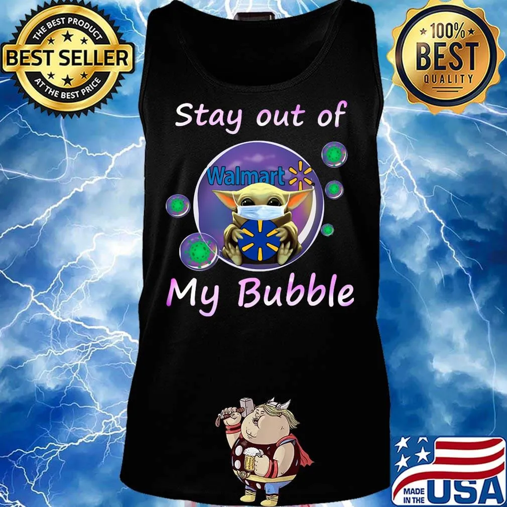Baby yoda mask hug walmart stay out of my bubble covid-19 s Tank top