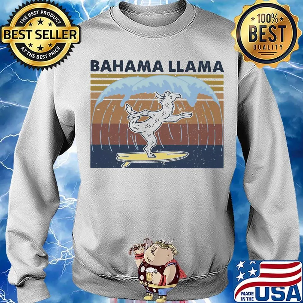Bahama Llama Dancing Vintage Retro Shirt Sweater
